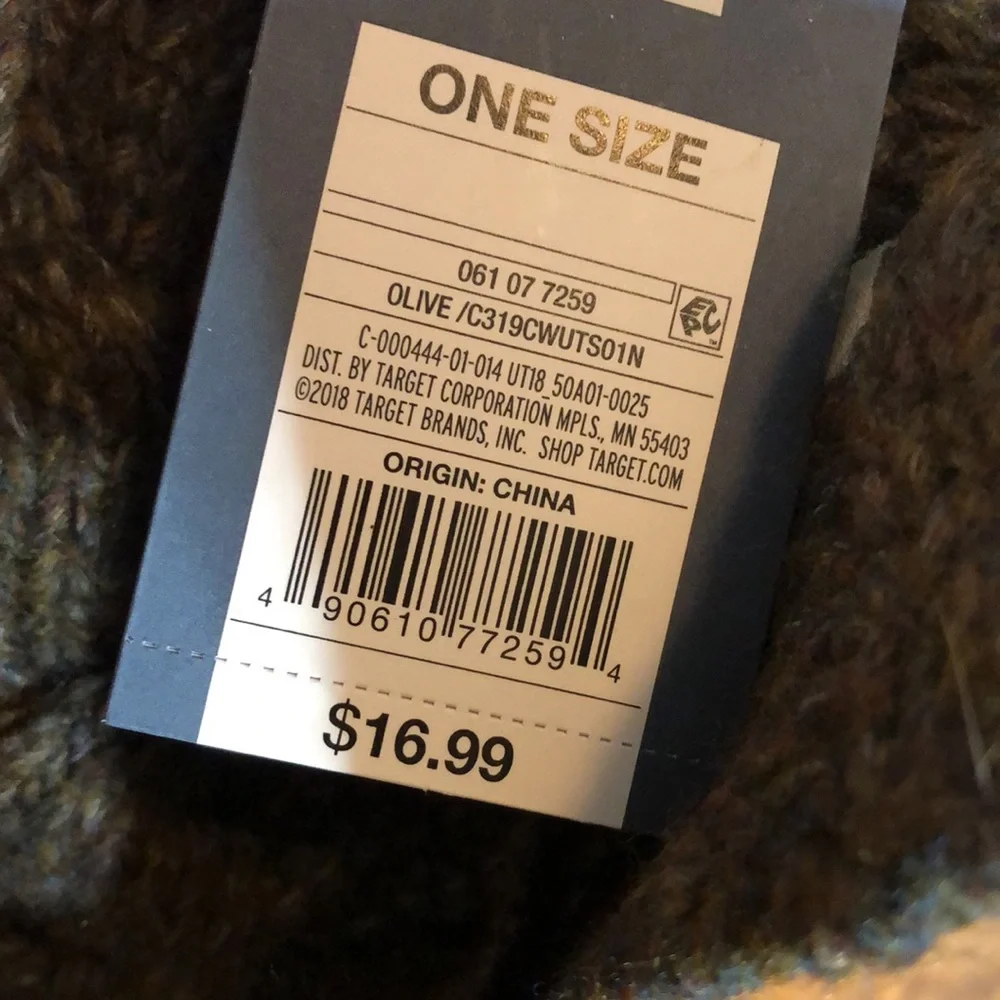 Universal Threads Thicker scarf brown tweed chuncky NWT winter scarf